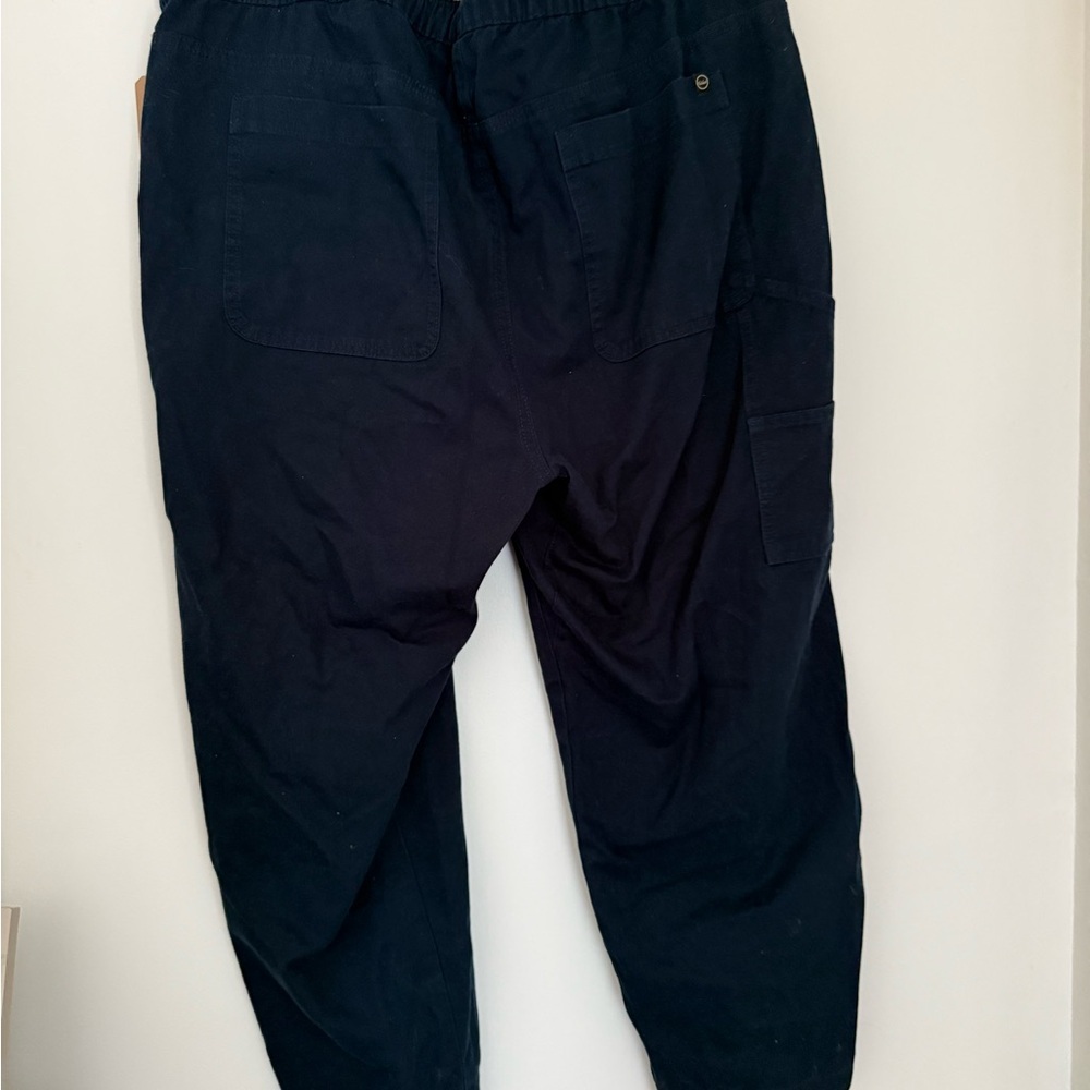 $40 NWT Retail FarWest Navy Straight Leg Pants XXL Drawstring Casual Lounge - Picture 5 of 10